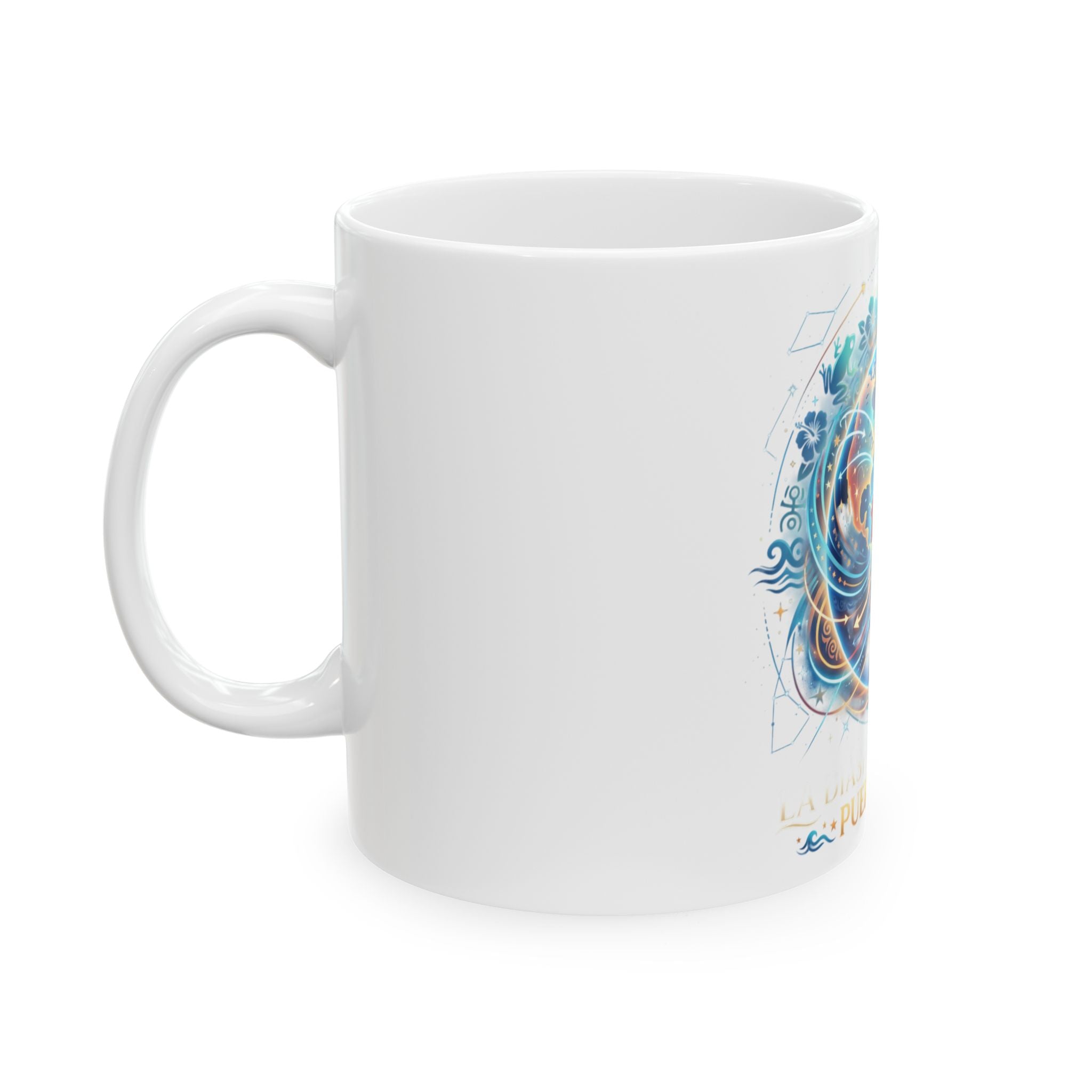 Taza de ceramica de puerto rico la diaspora mundial.