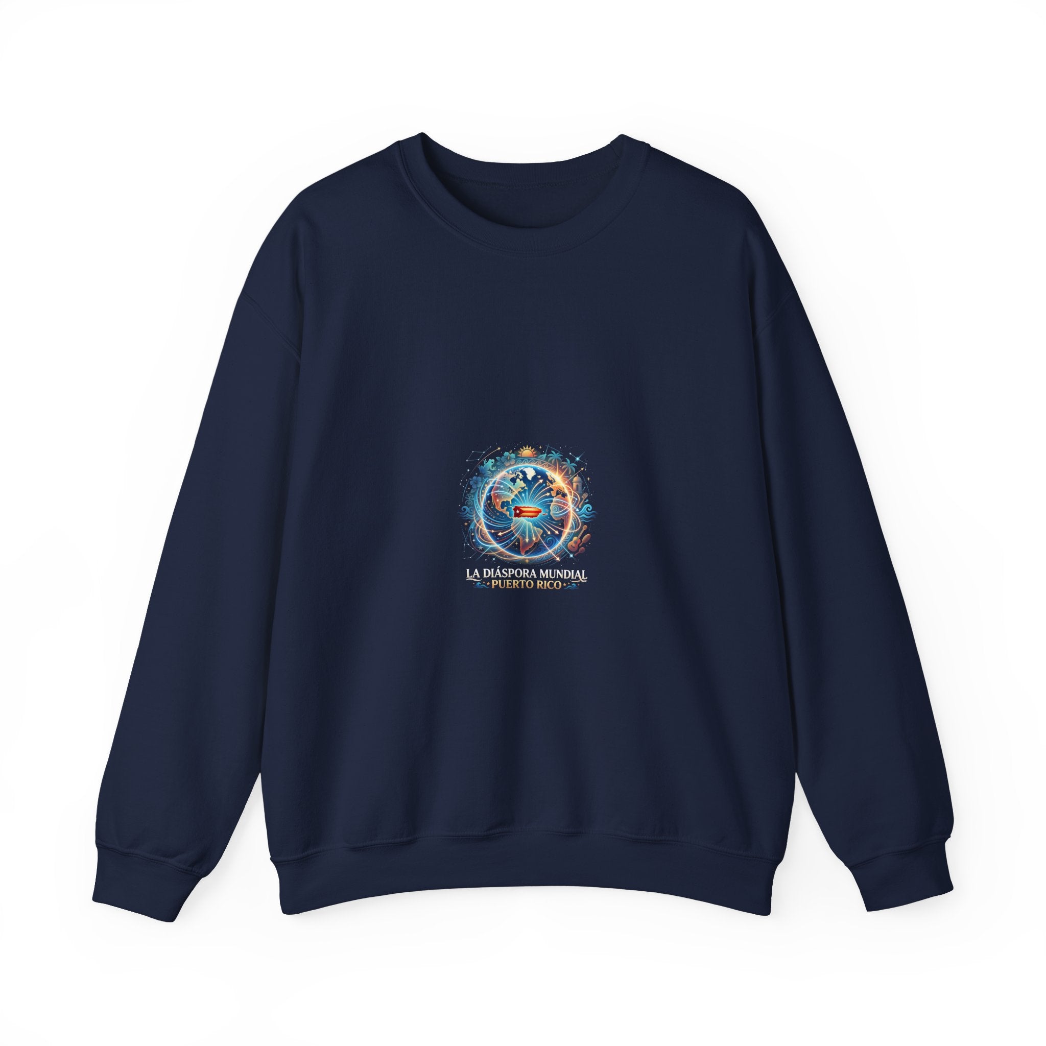 Crewneck Sweatshirt — Colorful Sun & Moon Mandala Graphic