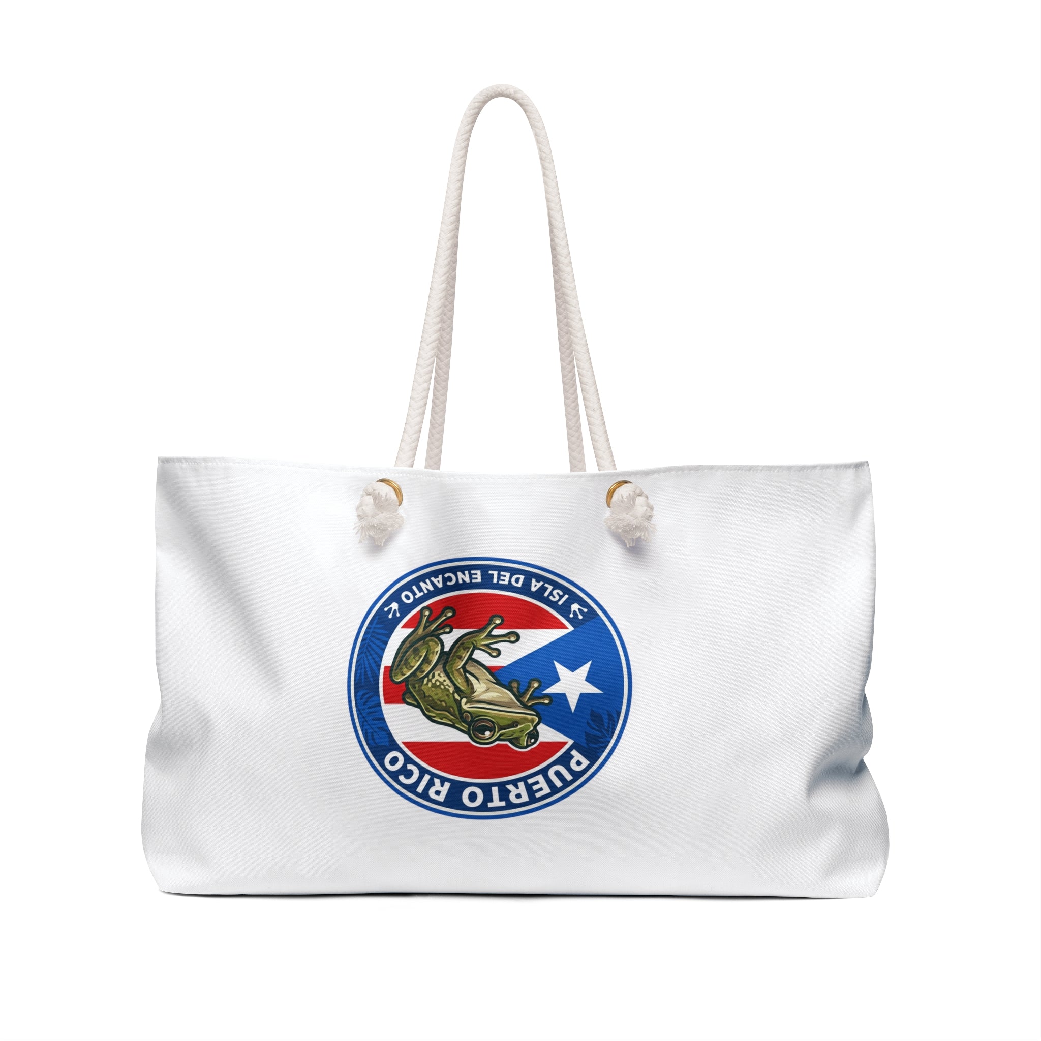 Puerto Rico Coquí Weekender Bag — Isla Del Encanto Travel Tote