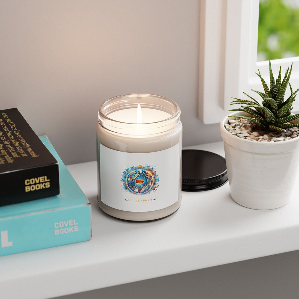 Ocean Breeze Soy Candle 9oz Scented Jar (Seaside, Relaxing Aromas)