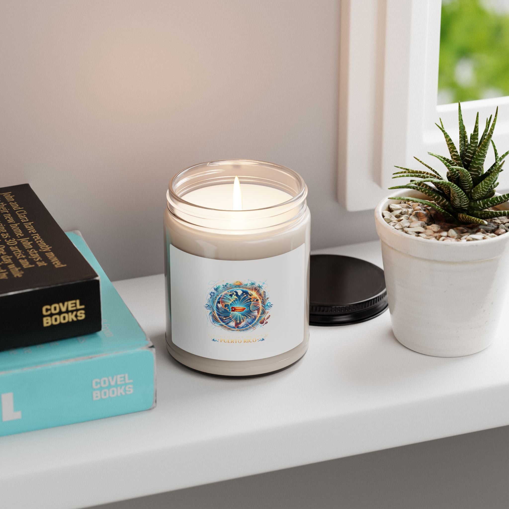 Ocean Breeze Soy Candle 9oz Scented Jar (Seaside, Relaxing Aromas)