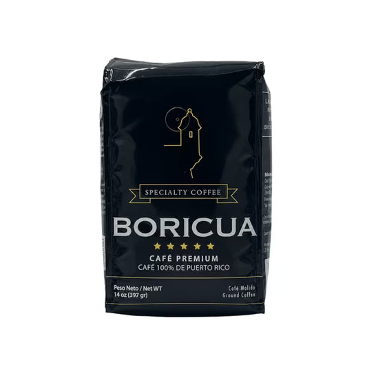 Boricua Premium, Medium/Dark Roast, Ground Coffee, 14 oz Bag