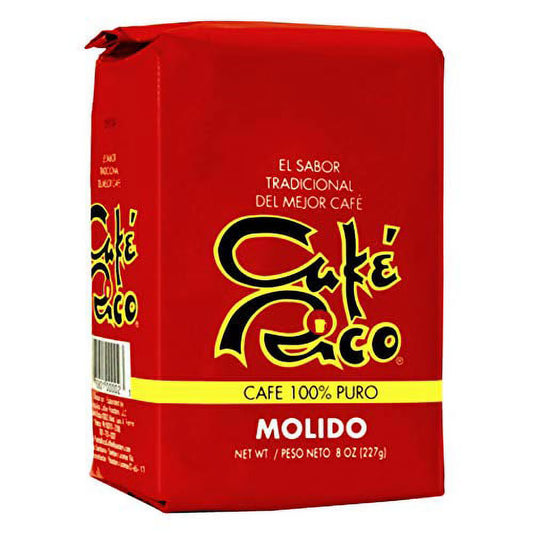 Cafe Rico Ground Regular Puerto Rican Coffee, Medium-Dark Roast, 8 ounce bag