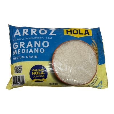 Hola Arroz Grano Mediano 10 lbs