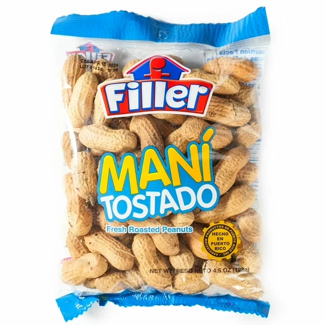 Filler Fresh Roasted Peanuts, 4.05 oz., Made in Puerto Rico