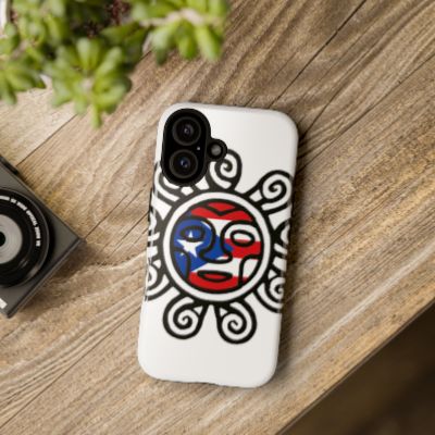 Sol taino iphone 16 case —  Puerto Rico Flag Design