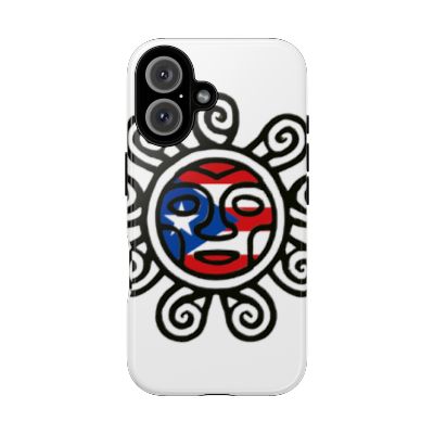 Sol taino iphone 16 case —  Puerto Rico Flag Design